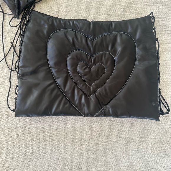 amor mia puffer set (top size small, bottom xs) top NWT bottom NWOT *not worn* - Picture 4 of 6